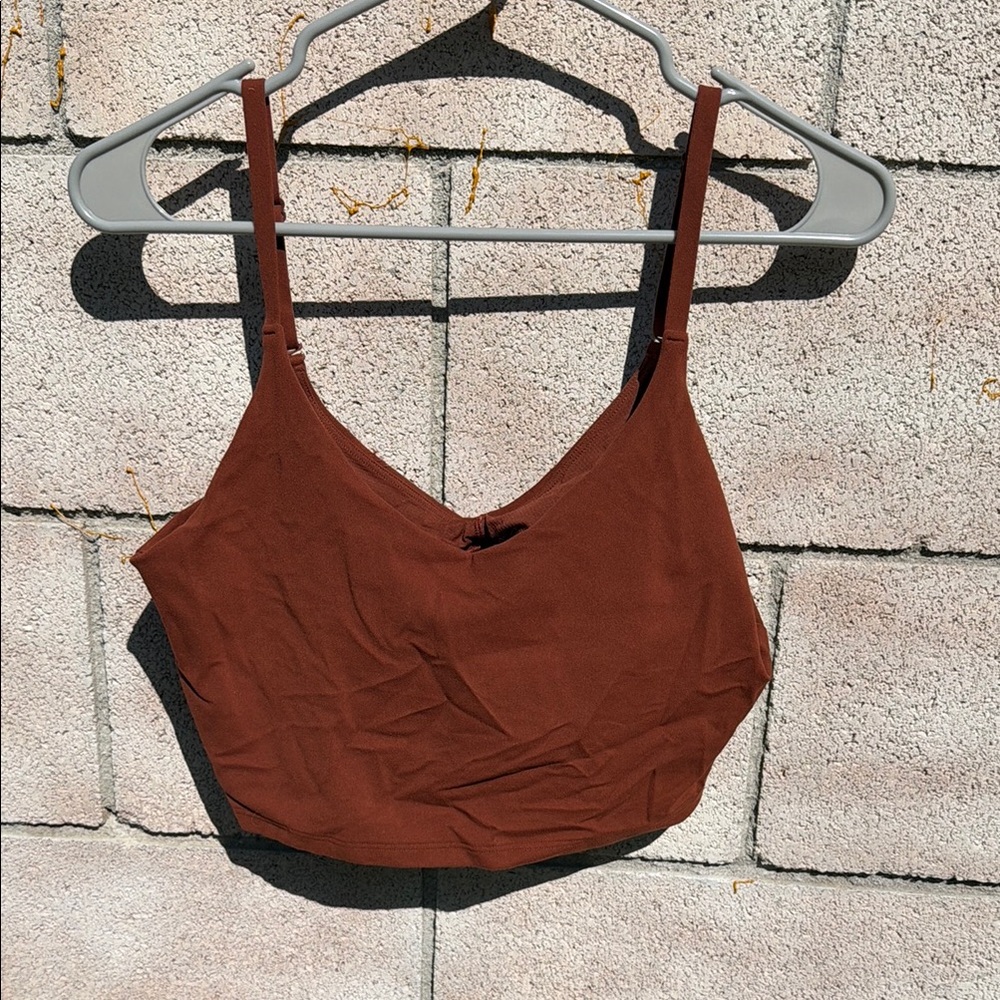 Athleta Brown Cropped Camisole Tank